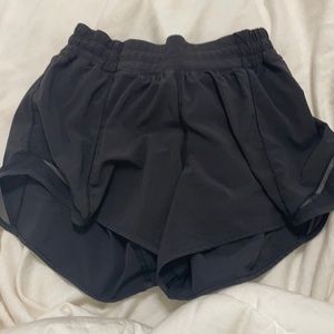 Lululemon black shorts size 6 tall